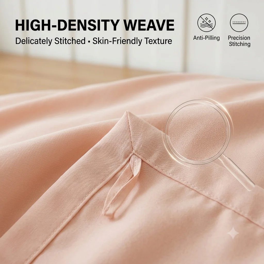 Premium High Density Pure Cotton Bedding Set Class A Safe Soft Duvet Cover Luxury Bed Sheet Set 4 Piece Home Textile