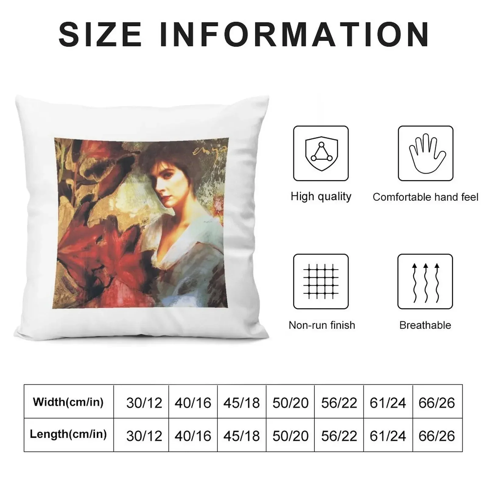 Enya - Watermark (Original) Album Cover Throw Pillow Christmas Pillow Cases Custom Cushion pillow