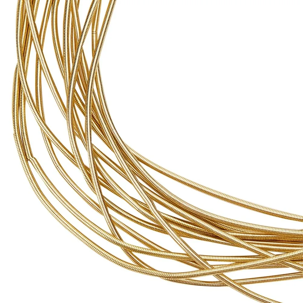 

18 Gauge Round Soft Copper Wire Gold Spiral Copper French Gold Copper Metallic for Garment Decoration making kit