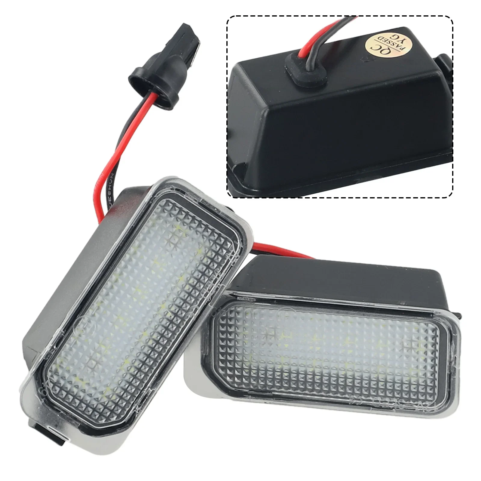 7) Enhance Safety With LED Number Licence Plate Light Lamp Bulb For Ford Fiesta Focus C Max Easy Installation Clear Lens