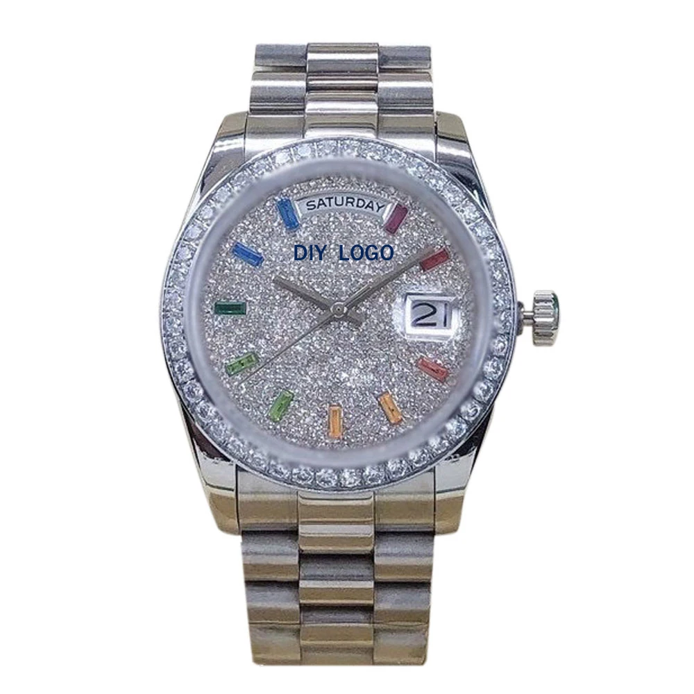 36mm Timeless Mechanical Watches for womens – Stainless Steel Chronograph with Date Function for a Refined Look