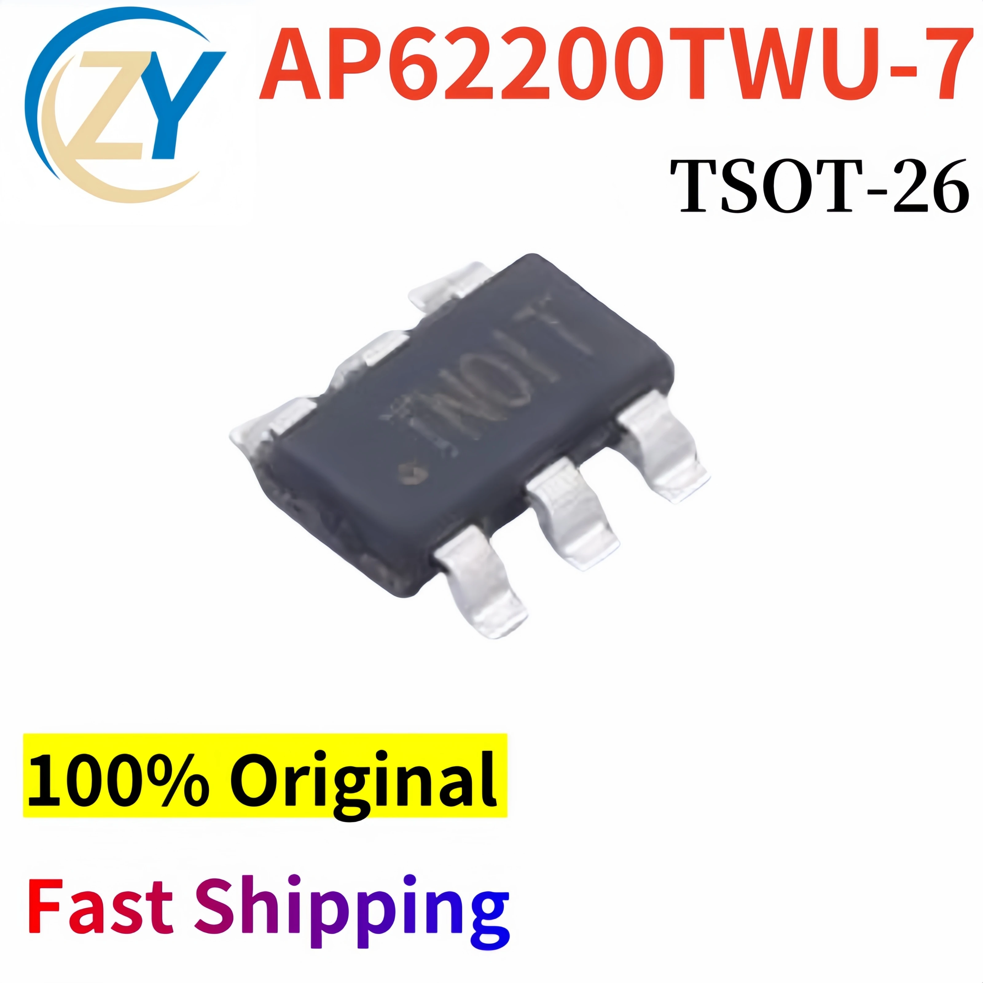 (10pcs) AP62200TWU-7 Regulators AP62200 TSOT26 800mV to 7V 100% Original & In Stock