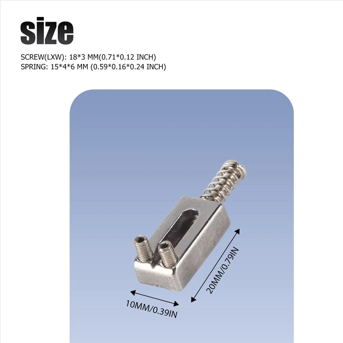 مجموعة مسطحة لسروج جسر الجيتار الكهربائي مكونة من 6 قطع من AAAL لاستبدال الجيتار