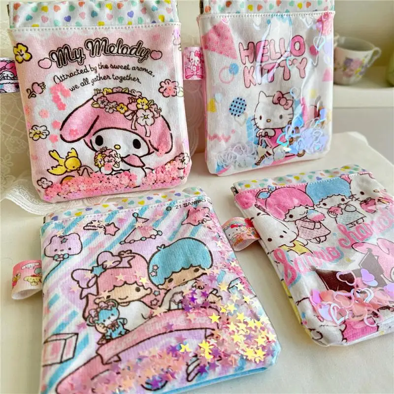 Anime Sanrio Hallo Kitty Aufbewahrung tasche Brieftasche Squeeze Shrapnel Port Treibsand Bündel Tasche niedlichen Mymelodie Pochacco Geldbörse ändern