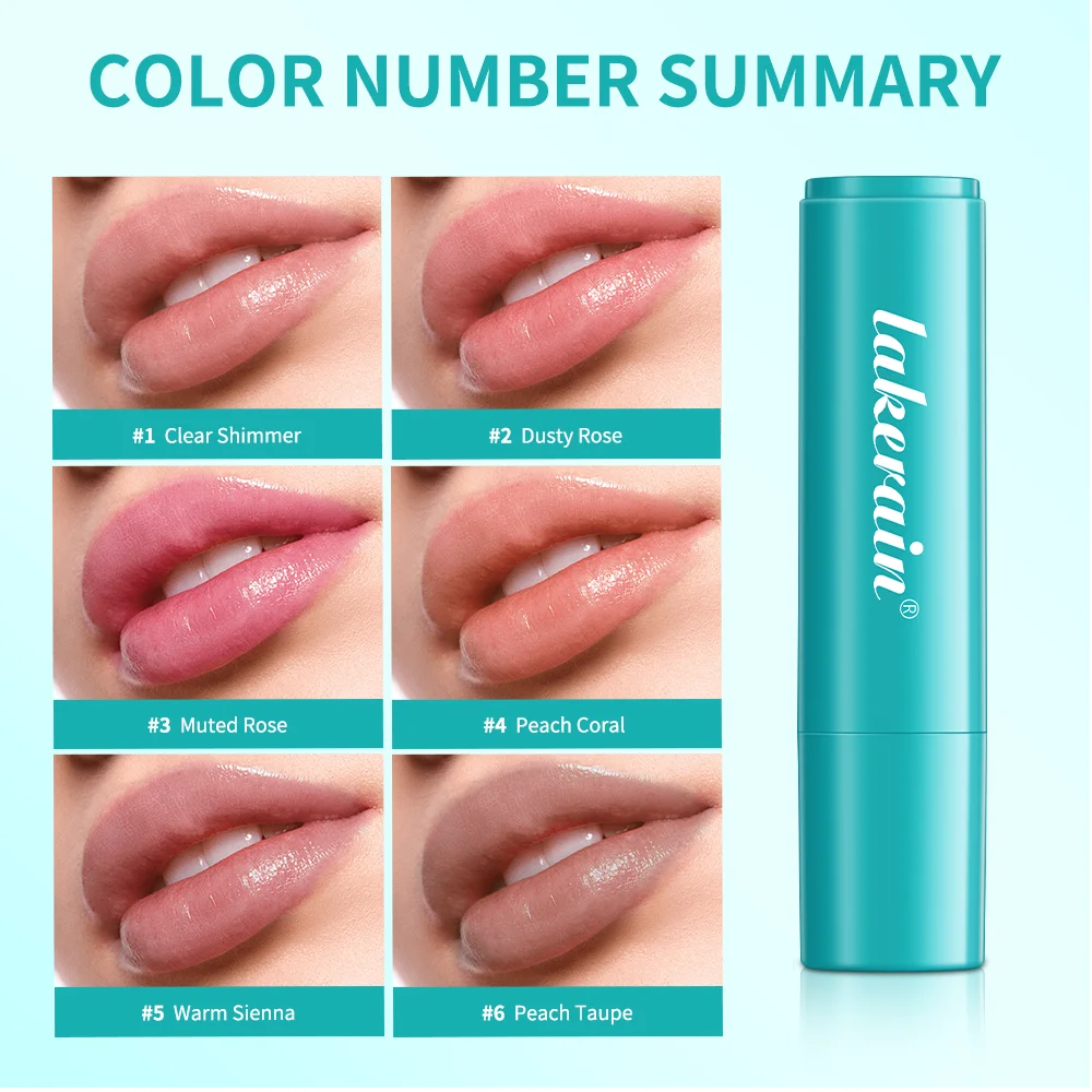 

Lip Balm Color Moisturizing 6Colors Embellish Lip Gloss Natural Lasting Colors Lips Stick Glaze Lip Primer Makeup Lips Care Oil