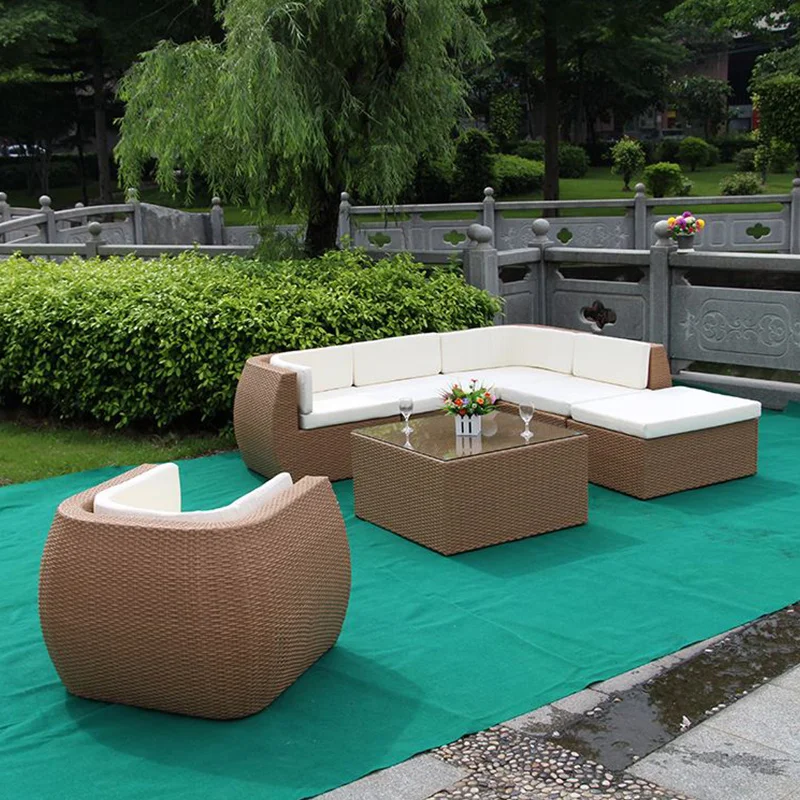 Customized outdoor rattan sofa combination leisure balcony terrace balcony villa courtyard corner sofa outdoor garden sofa