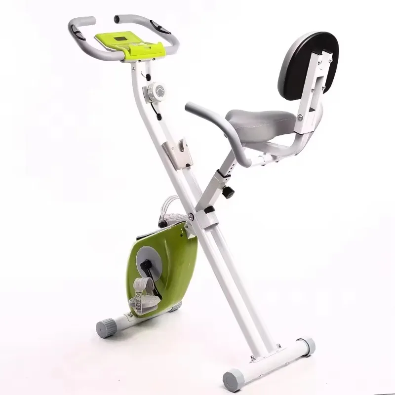 Bicicleta estática giratoria plegable con control magnético de alta calidad, para ejercicios en interiores y entrenamientos cardiovasculares en casa y gimnasio