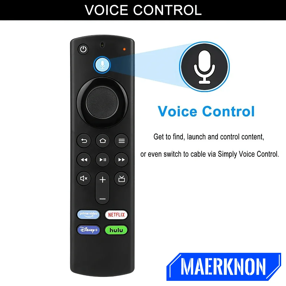 

Multifunctional Upgraded Fire TV Voice Remote Control For AMZ Fire TV Stick (2nd Gen/3rd Gen/ Lite/ 4K) Fire TV Cube Smart TVs