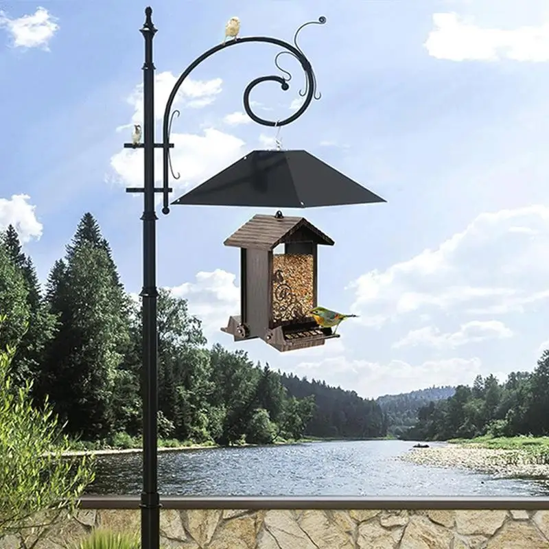 กระรอก Baffles สําหรับ BIRD Feeders กันน้ํากระรอก Baffles ติดตั้งง่ายโลหะกระรอก Baffle สําหรับยับยั้งกระรอก Racoons