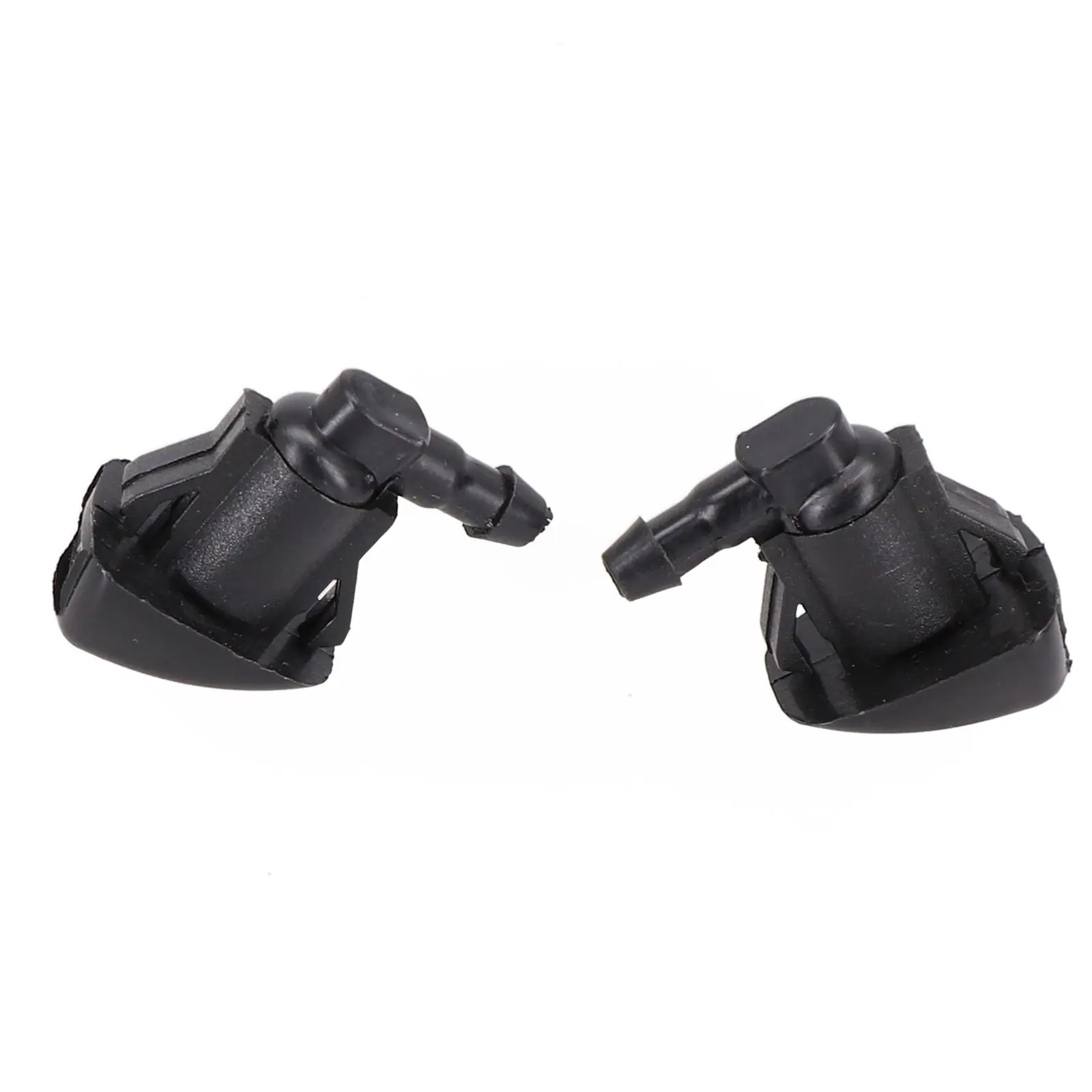 WINDSHIELD WASHER NOZZLE 2PCS Black 85381-04040 Accessories Easy To Install Kit Part Plastic 1 Pair FOR TOYOTA