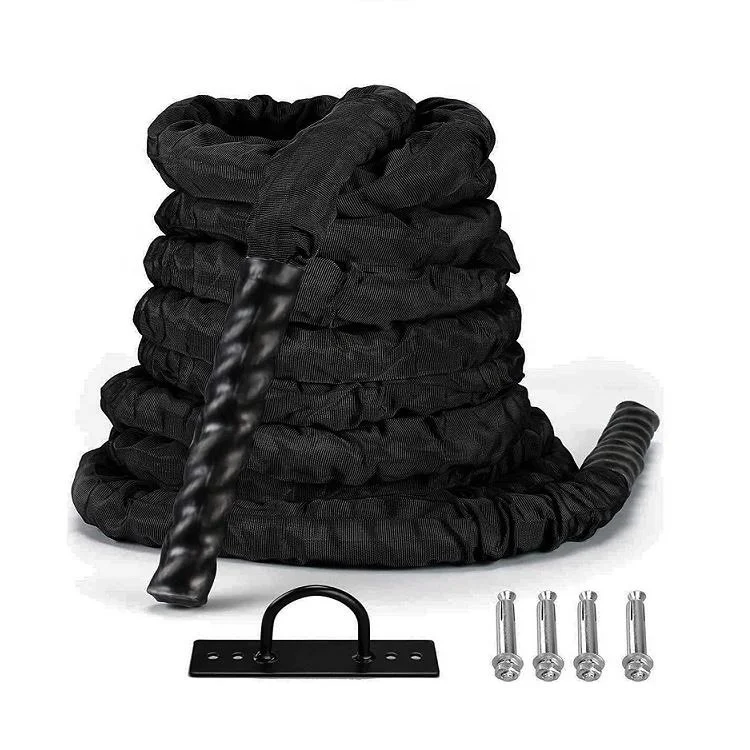 

Оптовая дешевая цена красная боевая веревка тренажерный зал фитнес-тренировки нейлоновый чехол боевая веревка для продажи