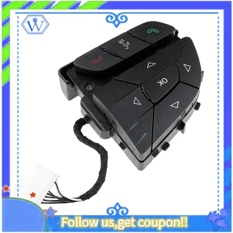 

M46K-New Steering Wheel Evic Audio Switch For Dodge Challenger Charger Jeep Cherokee Chrysler 200 300 2014-2018 68245351AA Parts