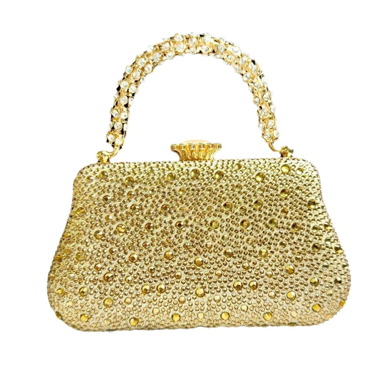 

Luxury Rhinestone Pearl Clutch, Stage Performance Evening Bags for Women, Sparkle Party Purse for Banquet & Cheongsam Wedding