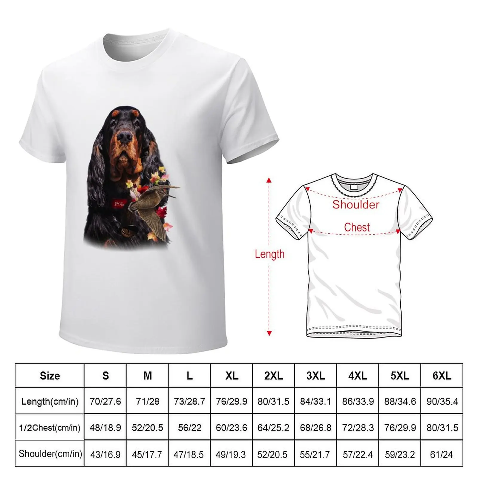 Gordon Setter , Getting Started Woodcock Hunting T-shirt Blouse heavyweights tops Short sleeve tee men