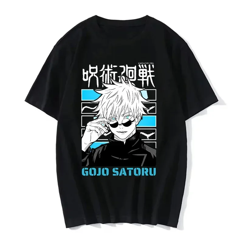 Gojo Satoru Anime Jujutsu Kaisen T-Shirt for Women Graphic T Shirts Woman Fashion Casual Tshirt Tee Manga Men