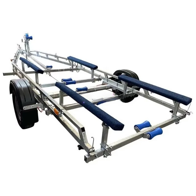 Assault Boat Trailer Fiberglass Stand Rubber Boat Trailer Rack Fishing Travel Beach