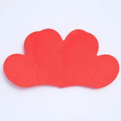 

100Pcs Heart Shape Cards Blank Paper Craft Exquisite Design Greeting Cards for Valentines Party Decoration Heart Card