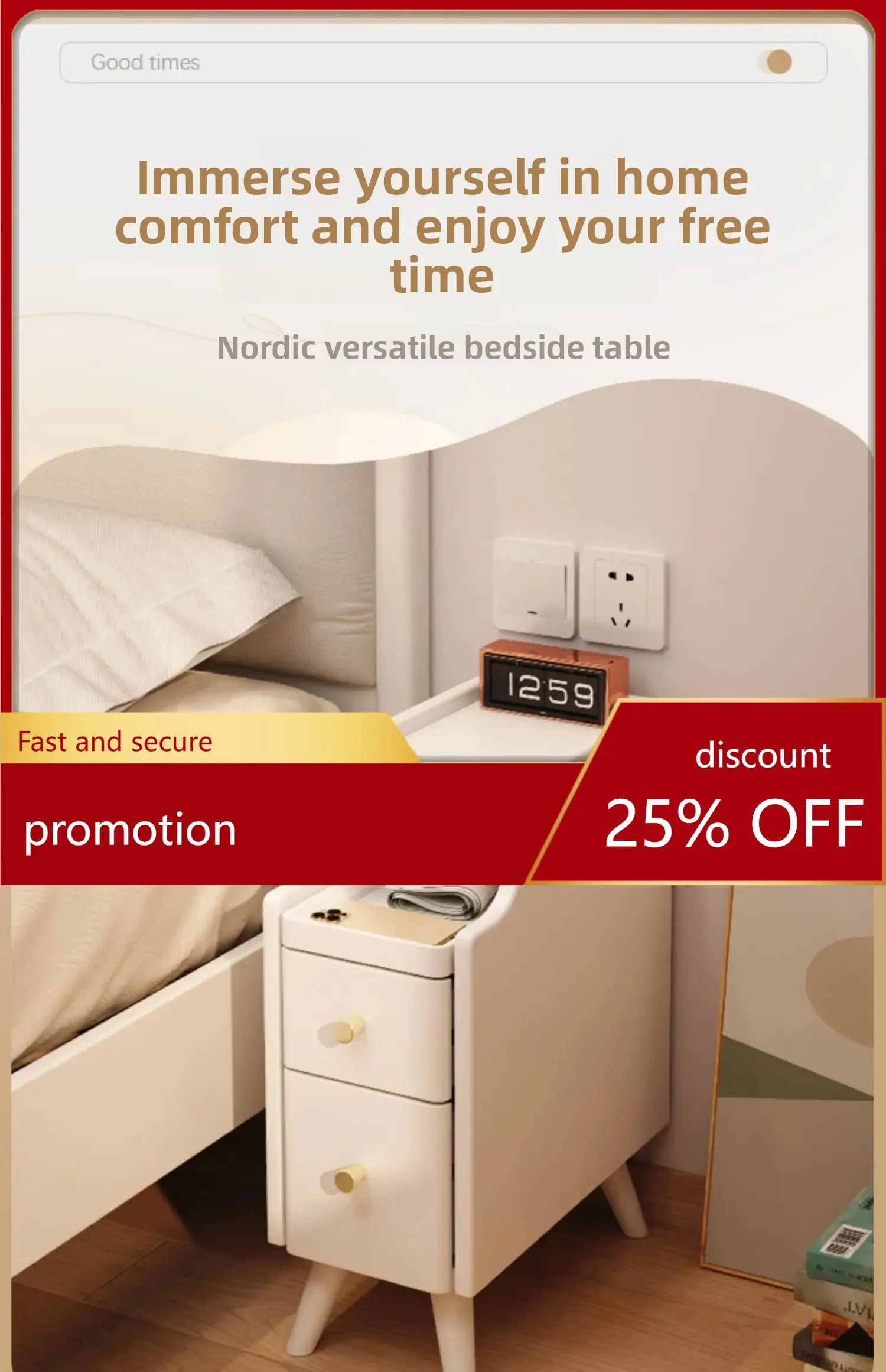 

YFY Small Mini Ultra Narrow Bedside Cabinet White Ultra Narrow Gap Storage Rack