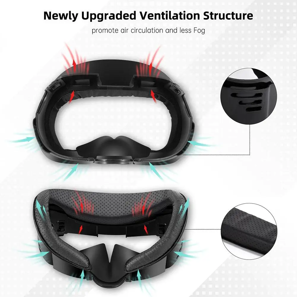 1set New For Meta Quest3 Light Blocking Widened Breathable Mask Scalable Adjustable Replacement Bracket Mask VR Accessories