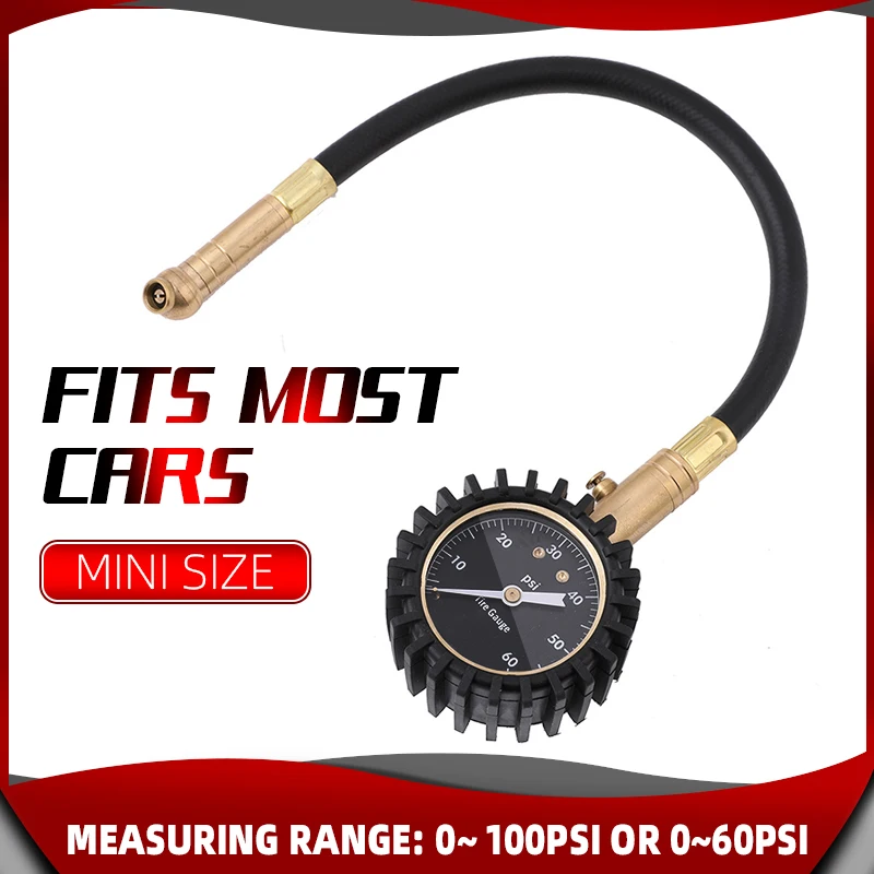 Tire Pressure Gauge Needle Long Tube Tire Pressure Gauge High-Precision Tire Pressure Tester 4x4 For Nissan X-Trail 370Z Micra