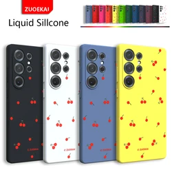 For Samsung Galaxy S25 Ultra Case Silky Silicone Cover Soft-Touch Back Protective Housing For S25Ultra S25 Plus S24 FE S23 S22