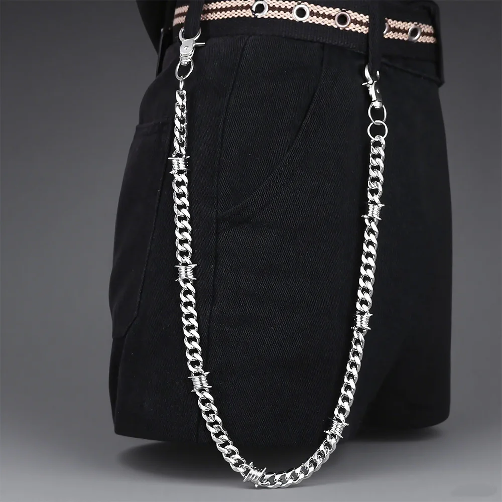 Punk-Stil Metall Mode Taille Kette Jeans Zubehör Anhänger Hip-Hop vielseitige Hosen Kette