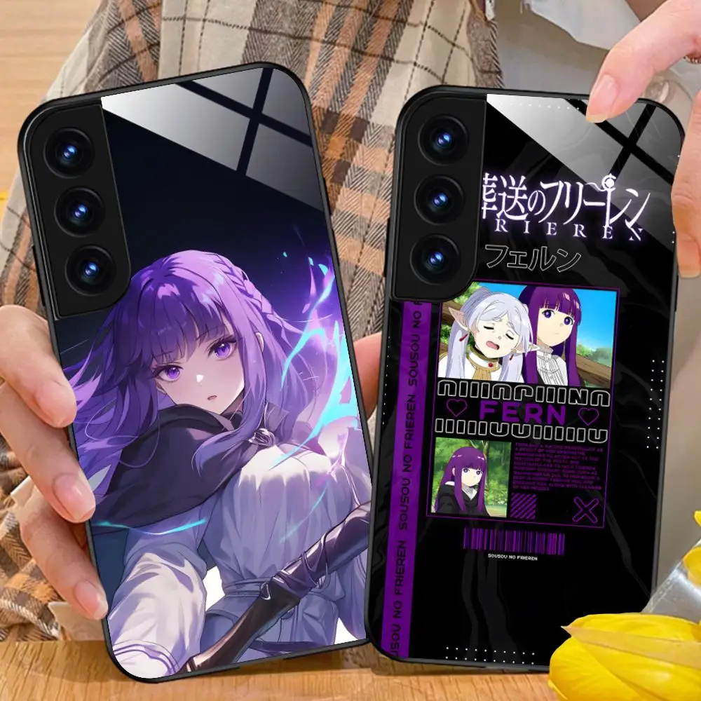 Sousou no Frieren Fern Phone Case for Samsung Galaxy S26 S25 S24 S23 S22 S21 S20 Note20 Plus FE Ultra Glass Protective Cover
