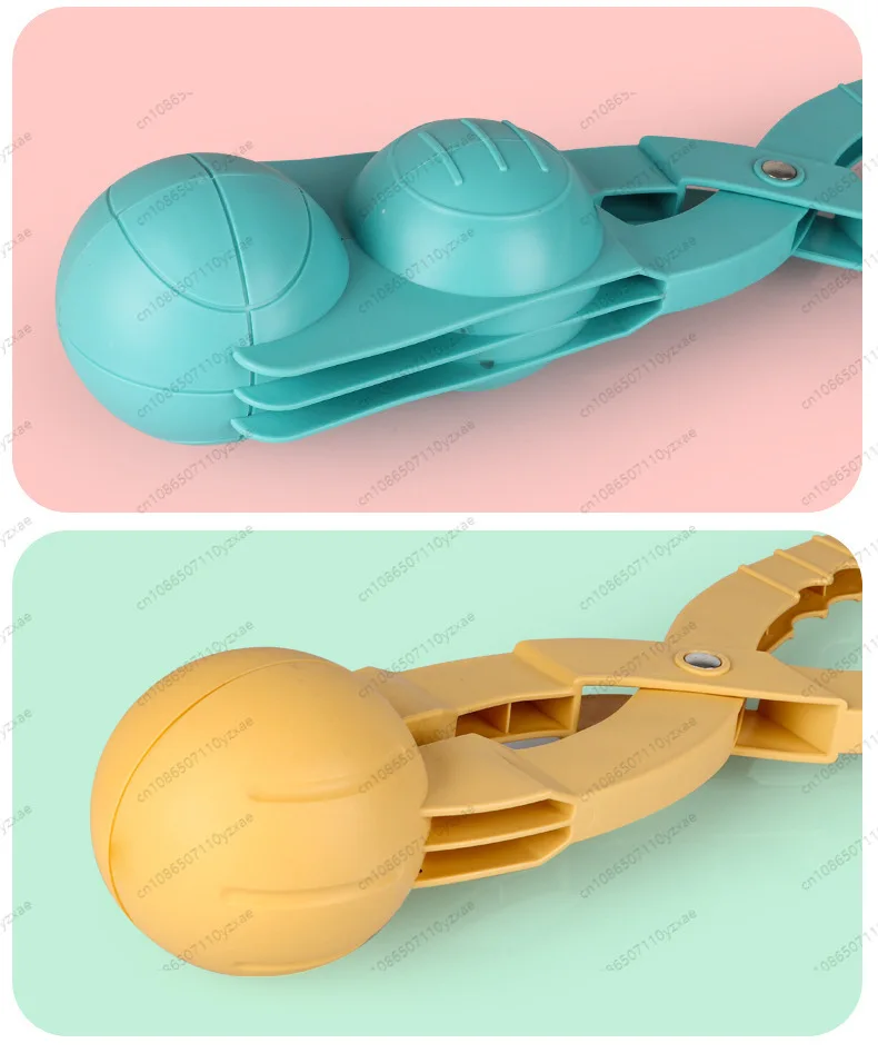 Snowball Maker Toy & Clamp Tool, Duck Shape Mold for Easy Snowballs, Winter Outdoor Play Kit for Kids Snowball Fight