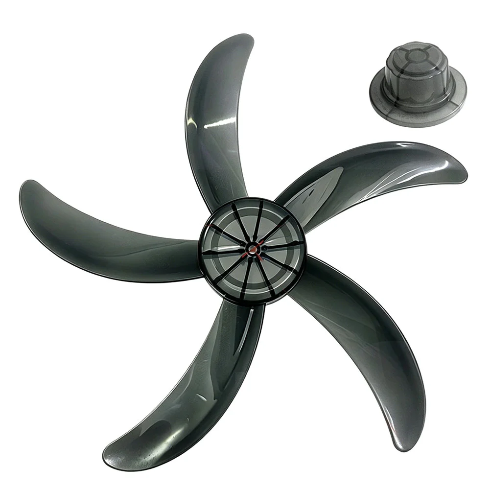 42cm Five-blade Plastic Fan Blade With Nut Cap Replacement For Household Electric Table Floor And Wall Fans Home Improvement