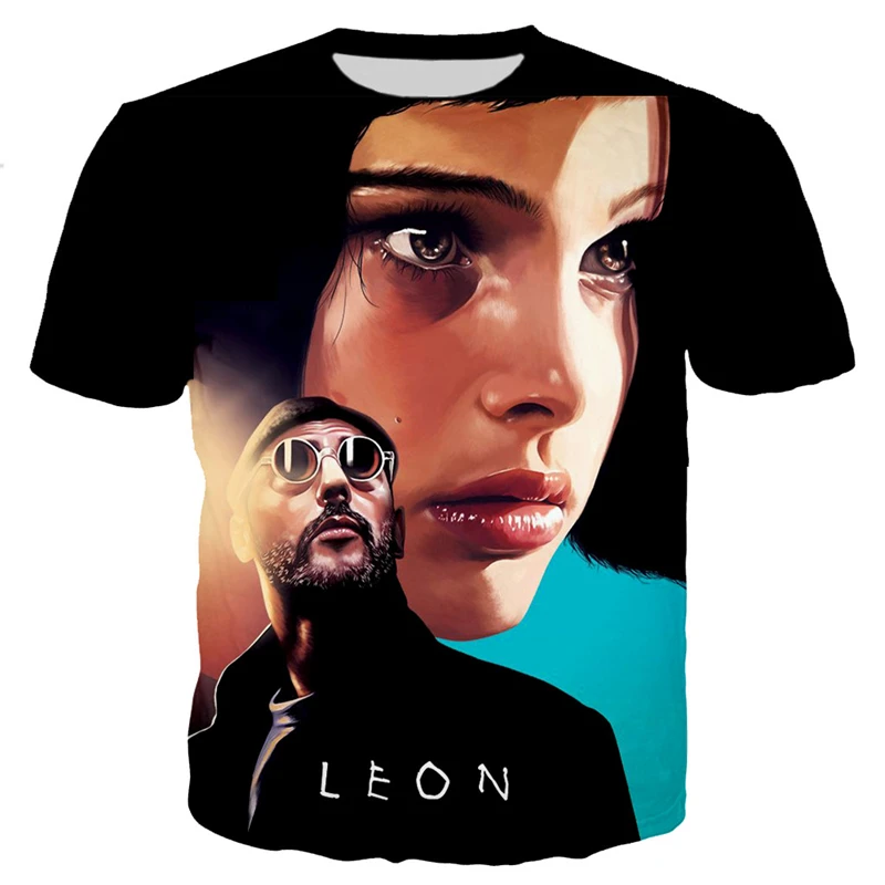 Men T Shirt Classic Movie The Professional LEON Printed T-Shirt Unisex Fashion Casual Short Sleeve Round Neck Harajuku y2k Tops