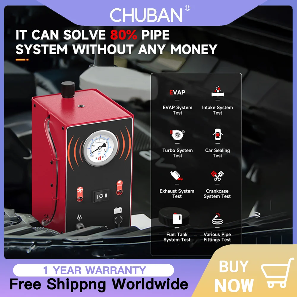 

S300 Car Smoke Leak Detector - EVAP Pipe Smoking Generator, Pipe Leakage Analyzer, Tester for EVAP System, Perfect for Repair