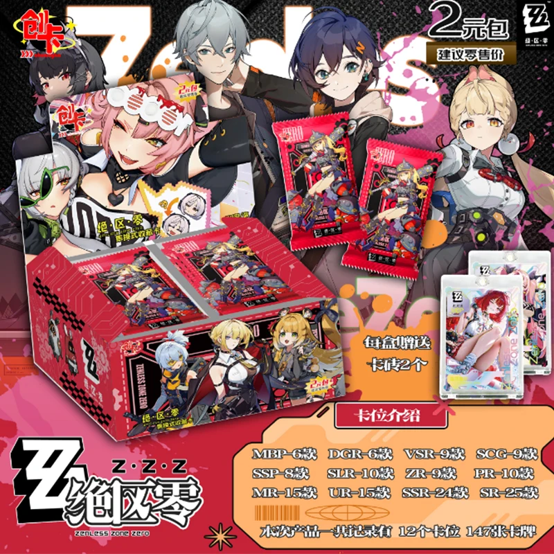 NUOVA Zenless Zone Zero Card Deluxe Edition Silver Flash Card Ellen Joe Alexandrina Sebastiane Anime Carte da collezione Giocattoli