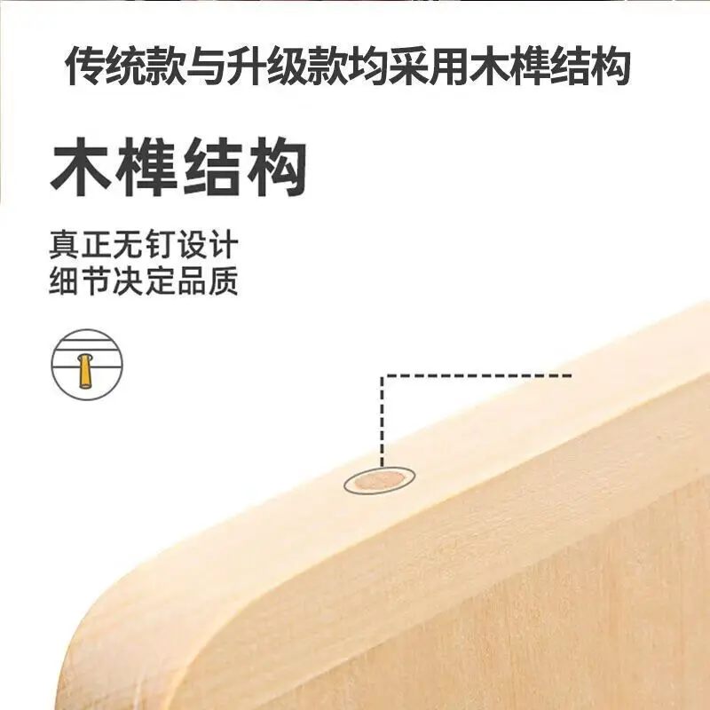 Large Natural Willow Wood Pastry Board Cutting Kneading Dough Kitchen Baking Dumpling Noodle Making Chopping Block Durable Anti