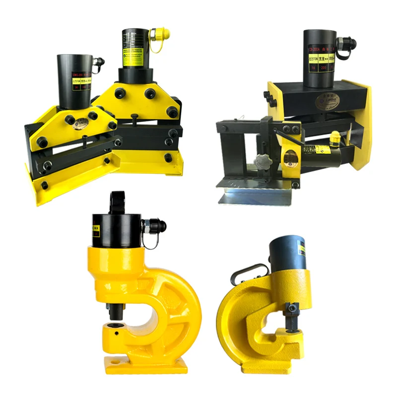 Portable busbar processing machine Hydraulic punching machine Cutting  Bending Electric pump Split copper and alu