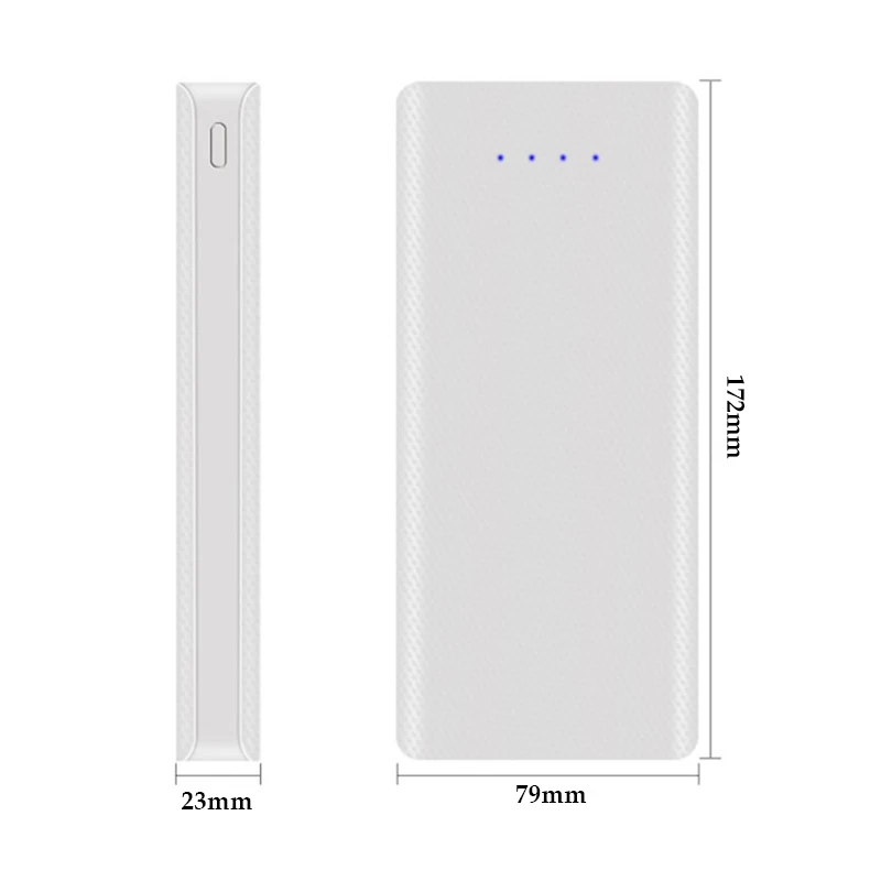 Hot 8x18650 Flashlight Battery Charger Box Power Bank Holder DIY Shell Case Dual USB 18650 Battery Shell Storage Organize