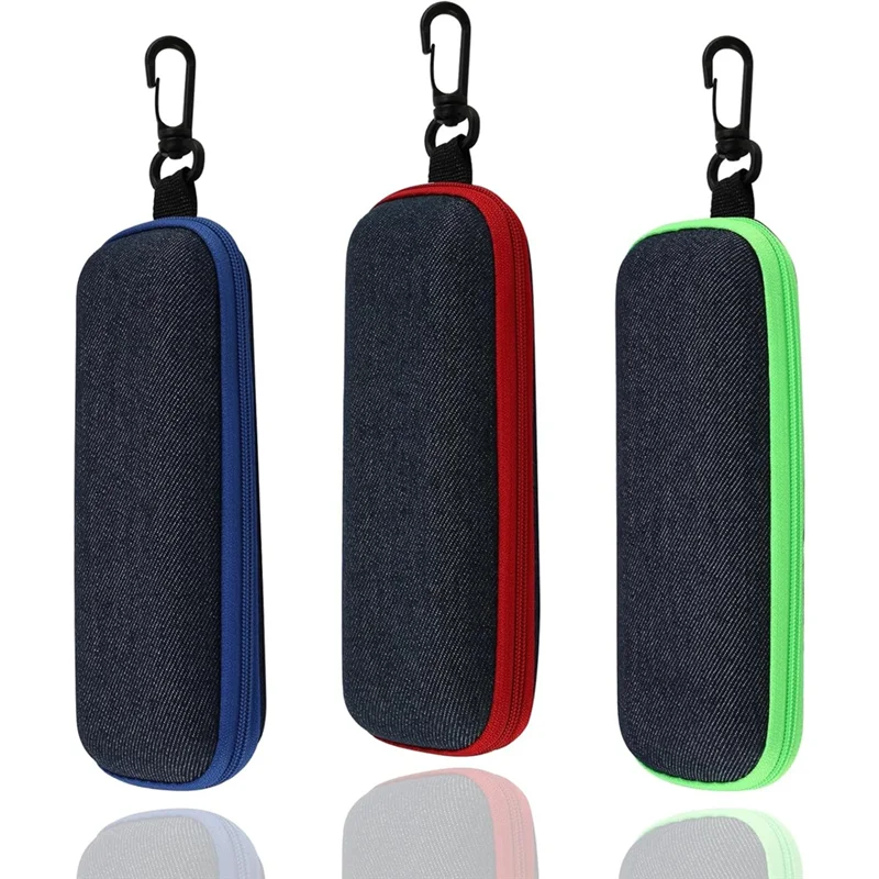 

AT29-Sunglasses Case, Glasses Box With Zip, Hard Case For Men And Women, Includes Carabiner Hook