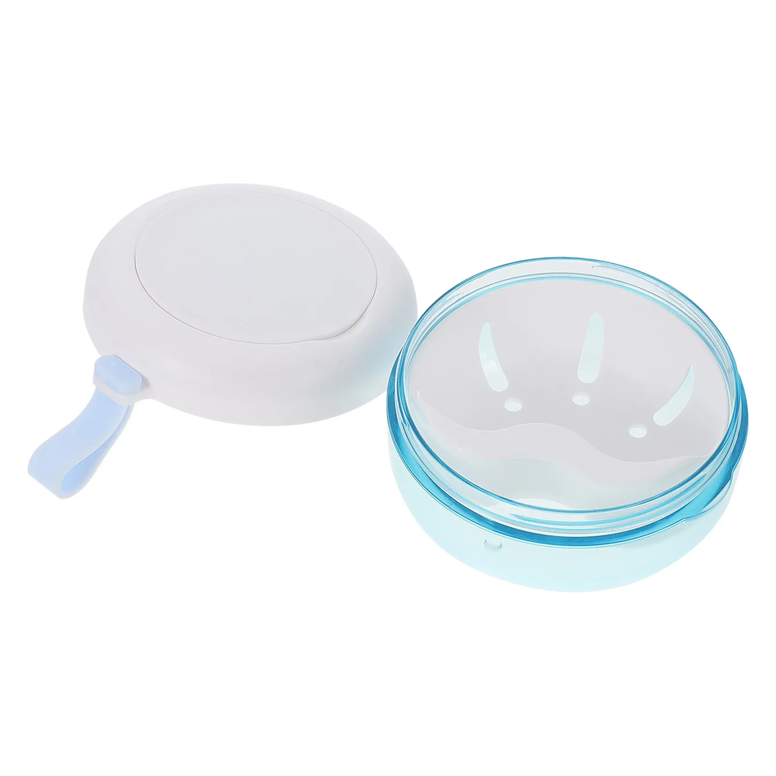 Portable Clear Retainer Storage Box Small Compact Dustproof Waterproof Home Denture Case Braces Orthodontic Retainer Container