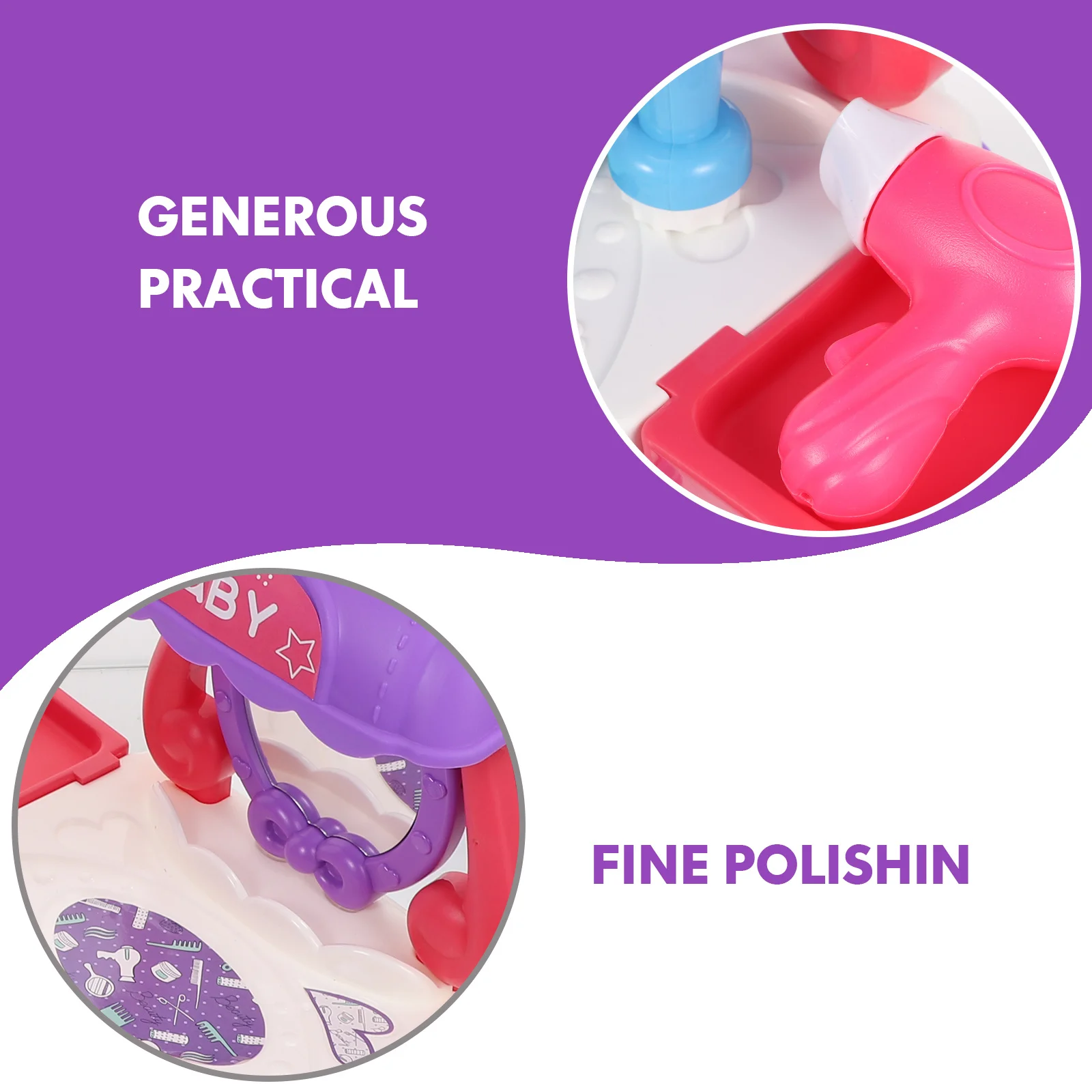 1 conjunto de simulação estilo de cabelo fingir conjunto crianças educação precoce criativo desenvolvimento cognitivo conjunto interativo educação precoce brinquedo