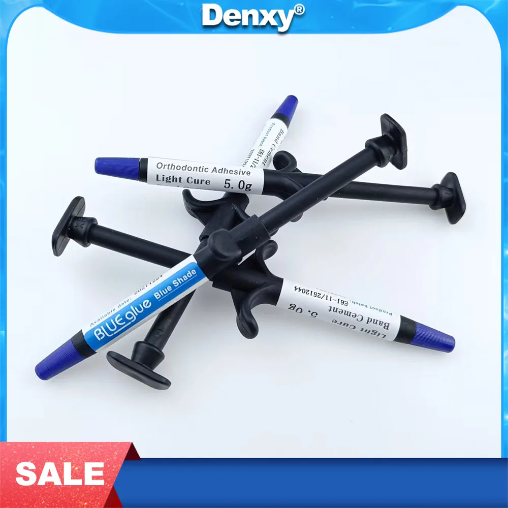 

DENXY 2 pcs Dental Orthodontic Adhesive Light Cure Blue Glue Bonding System Orthodontic Bonding Ortho Bond Paste Turbobite