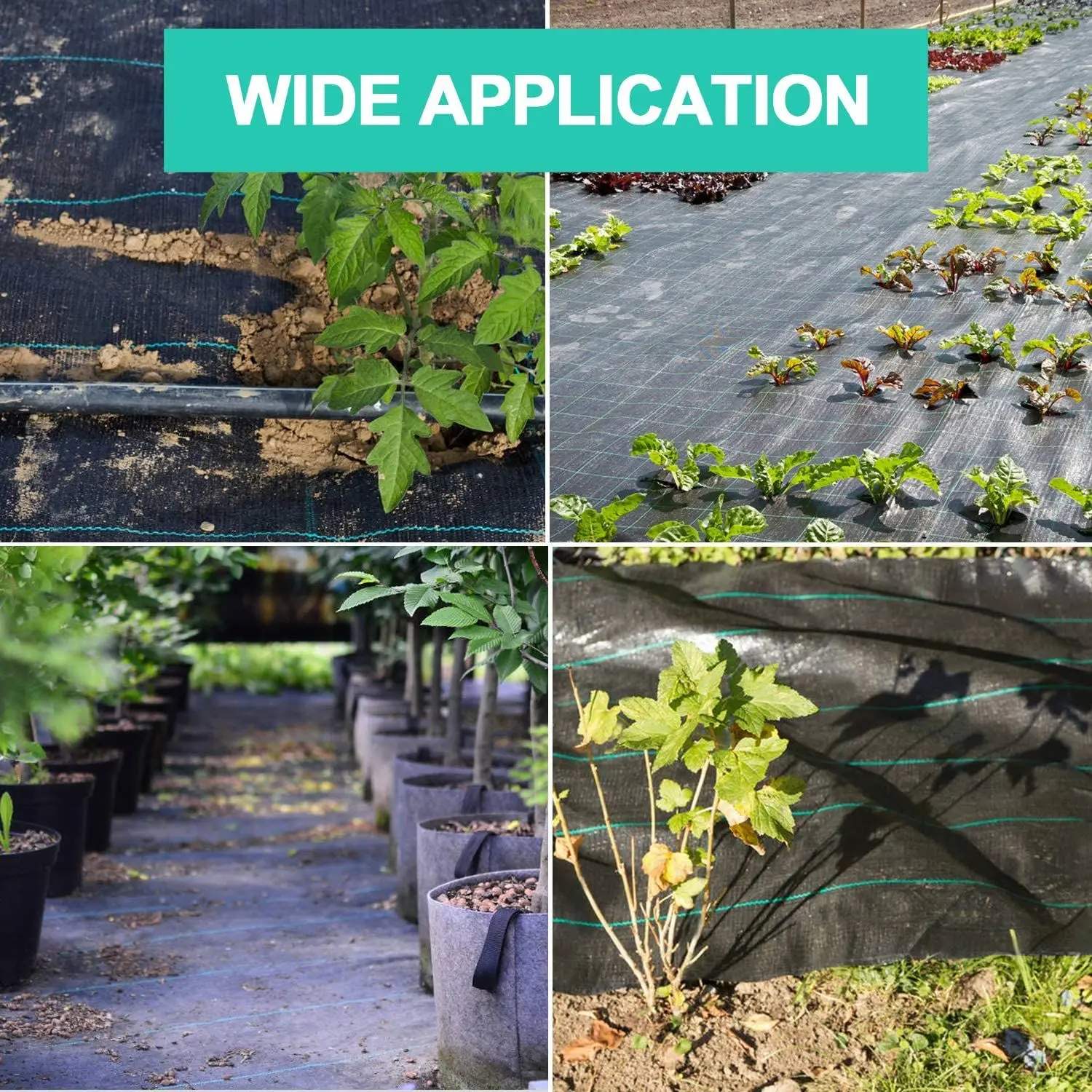 3*100ft Thickened woven grass proof cloth Garden floor covering cloth Dust proof grass proof planting mat High strength anti-agi