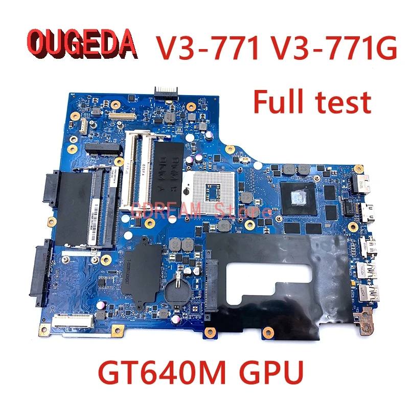 OUGEDA NBRYQ11001 NB.RYQ11.001 For Acer aspire V3-771 V3-771G Laptop Motherboard VA70 VG70 HM77 DDR3 GT640M graphics main board