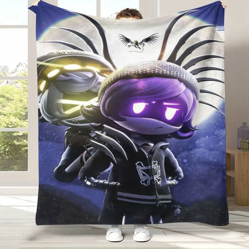 Murder Drones Uzi N Cyn Cartoon Flannel Throw Blanket,Cozy Warm Blanket for Bed,Sofa,Living Room,Picnic,Camping,Home Decor,Gift