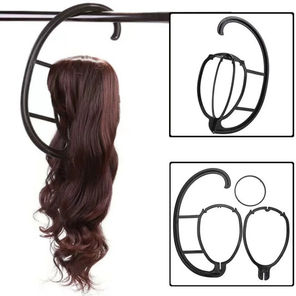 Hanging Wig Stand Plastic Wig Hold Detachable Display Dryer Holder Tool for Long & Short Wigs Cap