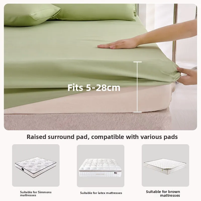 Washable Cotton Dustproof Single Mattress Cover Student Dormitory Bedding Summer New Style Elastic  Bed Canopy Comforter