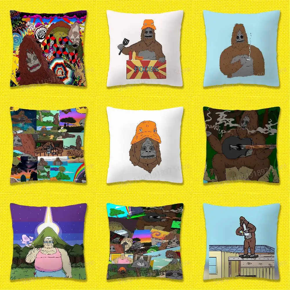 S-Sassy The Sasquatch Throw Pillow Case For 55x55cm 40x40cm 45x45cm 50x50cm 30x30cm Square Office Pillowship Cover