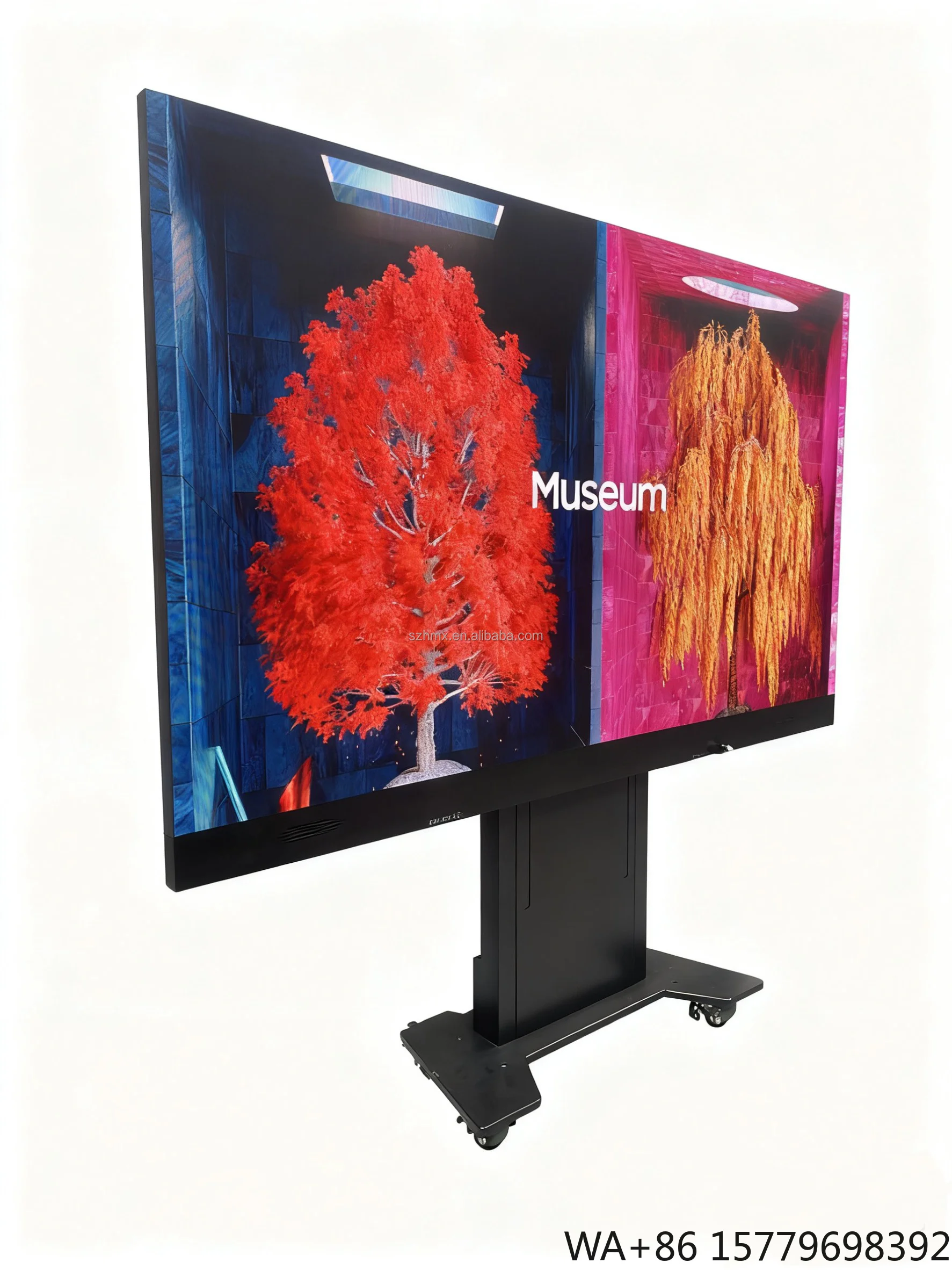 Foldable Mobile Full Color High Brightness LED TV Display 2-Year Warranty for Conference Rooms Elevator Meetings