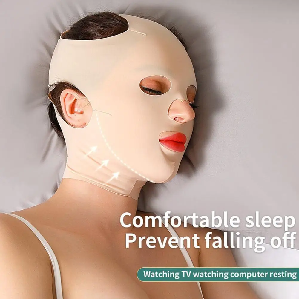 

Full Face Lift Sleeping Belt Reusable Mask Double Chin Lift Face Belt Thin Facial Bandages Cheek Belt Strap Face Massage Shaper