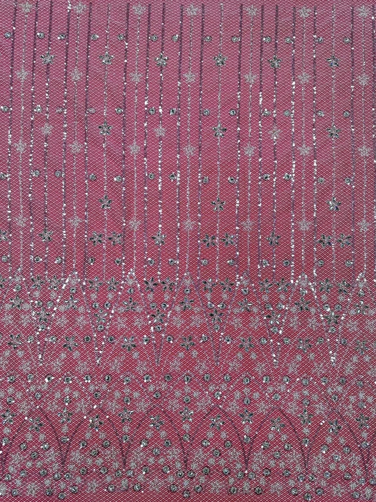 

Luxury French African Handmade Embroidery Crystal Stone Beads Lace High Quality Nigerian Sequin Lace Fabric For Wedding Dre