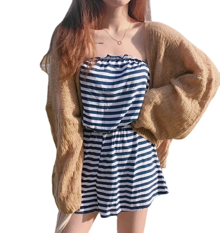 

Classic retro style lazy and loose versatile slim sun-proof clothing cardigan for women