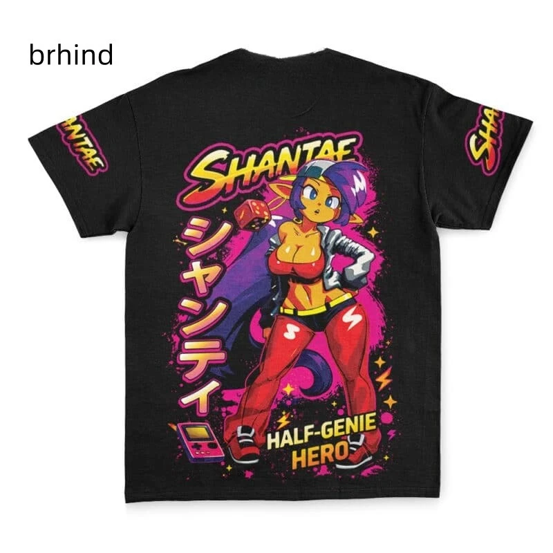 Shantae Half-Genie Hero, producto estrella, nuevo modelo, camiseta con personalidad, ropa unisex de gran tamaño, adecuada para todas las estaciones, producto estrella